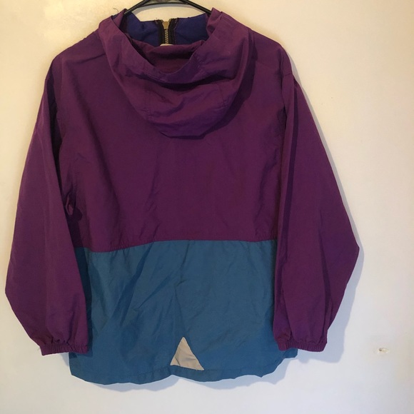 Youth fall rare L.L.Bean VTG Y2k hooded windbreaker pull over jacket - Picture 7 of 12